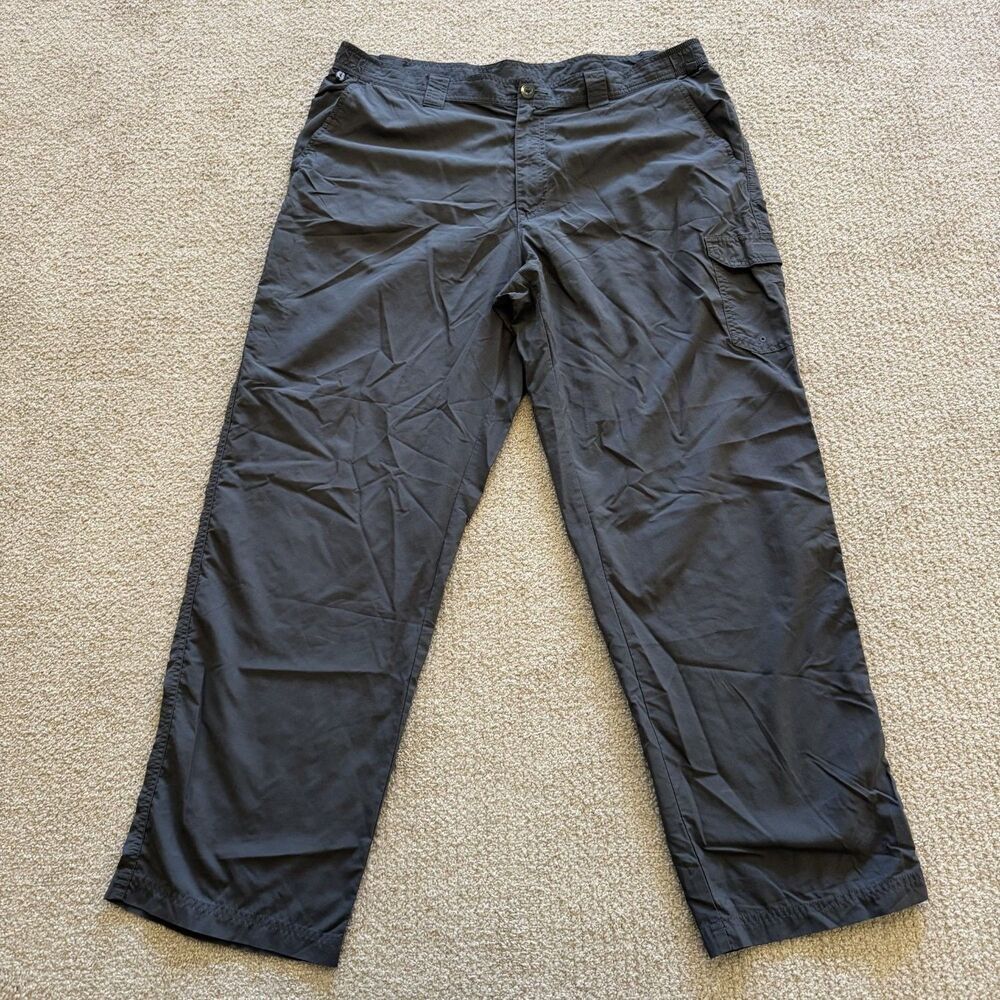 Columbia PFG Omni-Shade Cargo Fishing Pants Mens 38x30 Gray Hiking Outdoor